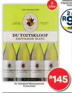 Pick n Pay Hypermarket Du Toitskloof Wine Assorted offer