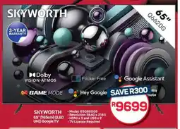 Pick n Pay Hypermarket SKYWORTH 65'' QLED UHD Google TV offer
