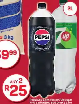 Pick n Pay Hypermarket Pepsi Cola Light, Max or 7Up Sugar Free offer
