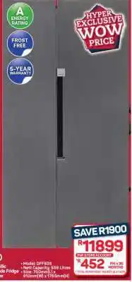 Pick n Pay Hypermarket Side by Side Fridge offer