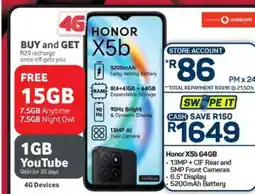 Pick n Pay Hypermarket HONOR X5b 64GB offer