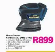 Game Ryobi Mouse Sander Cordless 18V XMS-2400 offer