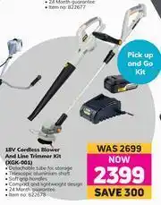 Game Ryobi 18V Cordless Blower And Line Trimmer Kit XGK-001 offer
