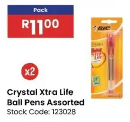 Africa Cash and Carry Crystal Xtra Life Ball Pens Assorted offer