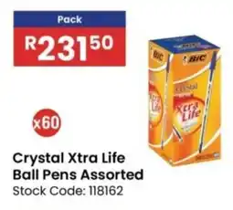 Africa Cash and Carry Crystal Xtra Life Ball Pens Assorted offer