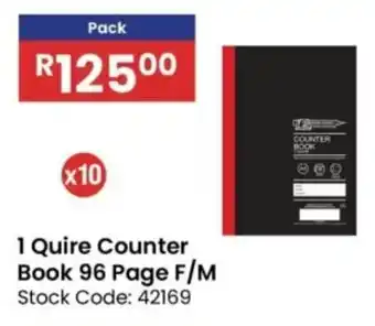 Africa Cash and Carry 1 Quire Counter Book 96 Page F/M offer