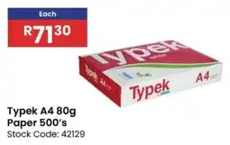 Africa Cash and Carry Typek A4 Paper offer
