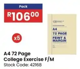 Africa Cash and Carry A4 72 Page College Exercise F/M offer