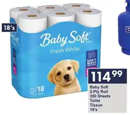 President Hyper Baby Soft 2-Ply Roll 350 Sheets Toilet Tissue offer