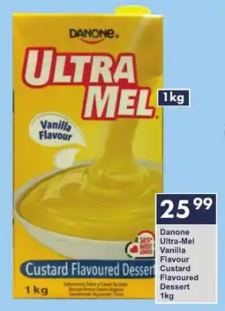President Hyper Danone Ultra-Mel Vanilla Flavour Custard Flavoured Dessert offer