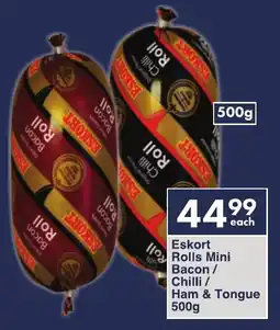 Eskort Rolls Mini Bacon/ Chilli/ Ham & Tongue