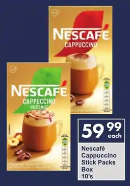 President Hyper Nescafé Cappuccino Stick Packs Box offer