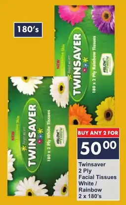 President Hyper Twinsaver 2 Ply Facial Tissues White/ Rainbow offer