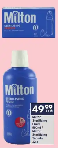 Milton Sterilizing Fluid/ Milton Sterilizing Tablets