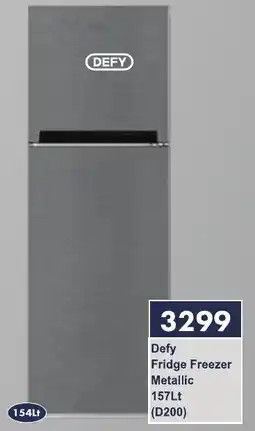 President Hyper Defy Fridge Freezer Metallic offer