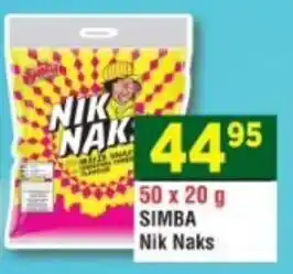 DB Cash And Carry SIMBA Nik Naks offer