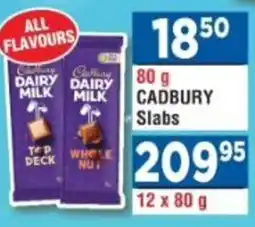 DB Cash And Carry CADBURY Slabs offer