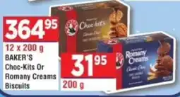 DB Cash And Carry BAKER'S Choc-Kits Or Romany Creams Biscuits offer