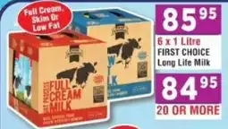 DB Cash And Carry FIRST CHOICE Long Life Milk offer