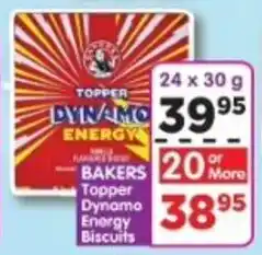 DB Cash And Carry BAKERS Topper Dynamo Energy Biscuits offer