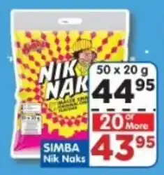 DB Cash And Carry SIMBA Nik Naks offer