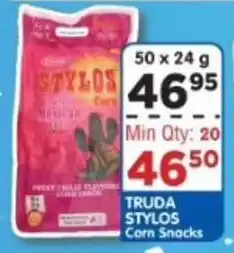 DB Cash And Carry TRUDA STYLOS Corn Snacks offer