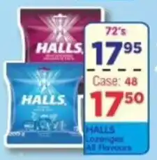 DB Cash And Carry HALLS Lozenges All Flavours offer