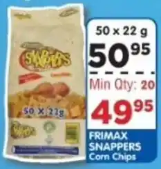 DB Cash And Carry FRIMAX SNAPPERS Corn Chips offer