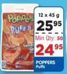 DB Cash And Carry POPPERS Puffs offer