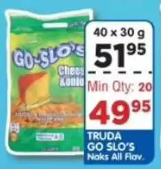DB Cash And Carry TRUDA GO SLO'S Naks All Flav offer
