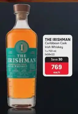 Makro’s liquor THE IRISHMAN Caribbean Cask Irish Whiskey offer