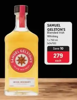 Makro’s liquor SAMUEL GELSTON'S Blended Irish Whiskey offer