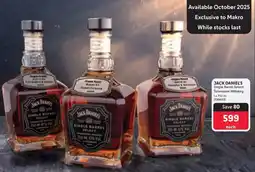 Makro’s liquor JACK DANIEL'S Single Barrel Select Tennessee Whiskey offer