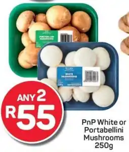 Pick n Pay PnP White or Portabellini Mushrooms offer