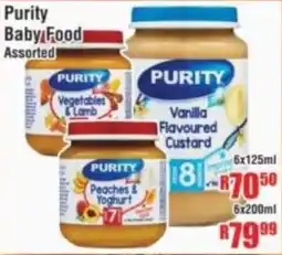 Devland Cash And Carry Purity Baby Food Assorted offer