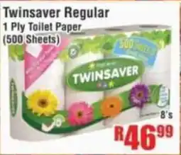 Devland Cash And Carry Twinsaver Regular 1 Ply Toilet Paper offer