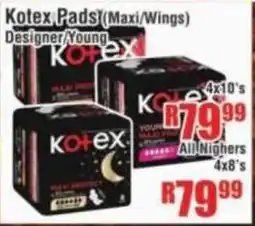 Devland Cash And Carry Kotex Pads (Maxi/Wings) Designer Young offer