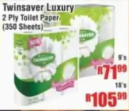 Devland Cash And Carry Twinsaver Luxury 2 Ply Toilet Paper offer