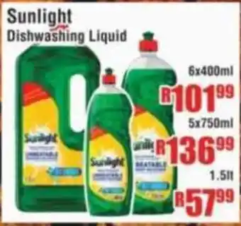 Devland Cash And Carry Sunlight Dishwashing Liquid offer