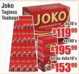 Devland Cash And Carry Joko Tagless Teabags offer