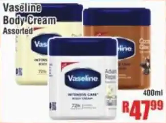 Devland Cash And Carry Vaseline Body Cream Assorted offer