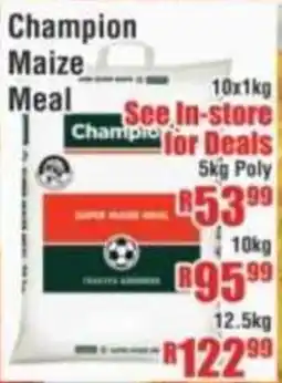 Devland Cash And Carry Champion Maize Meal offer