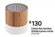 Leroy Merlin Sensea Cotton Box Bamboo James (White) offer