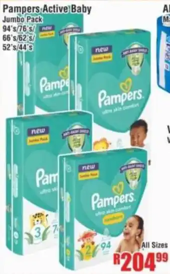 Devland Cash And Carry Pampers Active Baby Jumbo Pack offer