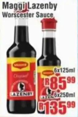 Devland Cash And Carry Maggi Lazenby Worscester Sauce offer