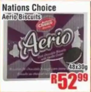 Devland Cash And Carry Nations Choice Aerio Biscuits offer