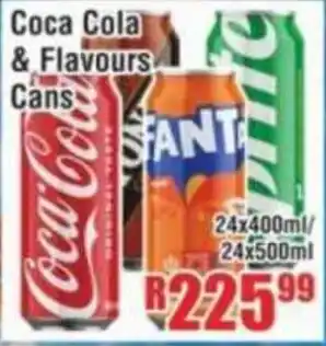 Devland Cash And Carry Coca Cola & Flavours Cans offer