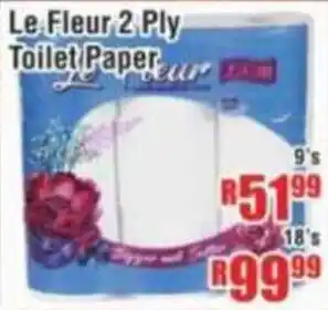 Devland Cash And Carry Le Fleur 2 Ply Toilet Paper offer