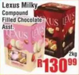Devland Cash And Carry Lexus Milky Compound Filled Chocolate Asst. offer