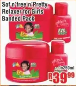 Devland Cash And Carry Sof n'free n'Pretty Relaxer for Girls Banded Pack offer